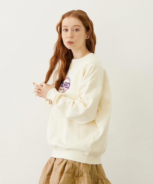 MILKFED.(ミルクフェド)の「CIRCLE LOGO SWEAT TOP(スウェット・レディース・オフホワイト/ブラウン/ネイビー・M/L)」の20枚目の写真