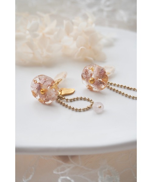tone(トーン)の「【ime】天然石付フラワーイヤリング(MA)(イヤリング・レディース・ピンク/イエロー・FREE)」の17枚目の写真