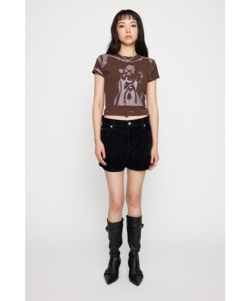 LAGUA GEM(ラグアジェム)の「VINTAGE LIKE MINI Tシャツ(Tシャツ/カットソー・レディース・カーキ/ブラウン/チャコールグレー・FREE)」の13枚目の写真