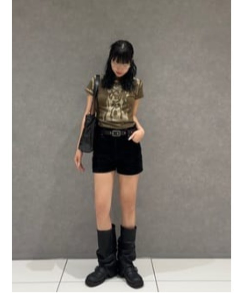 LAGUA GEM(ラグアジェム)の「VINTAGE LIKE MINI Tシャツ(Tシャツ/カットソー・レディース・カーキ/ブラウン/チャコールグレー・FREE)」の8枚目の写真