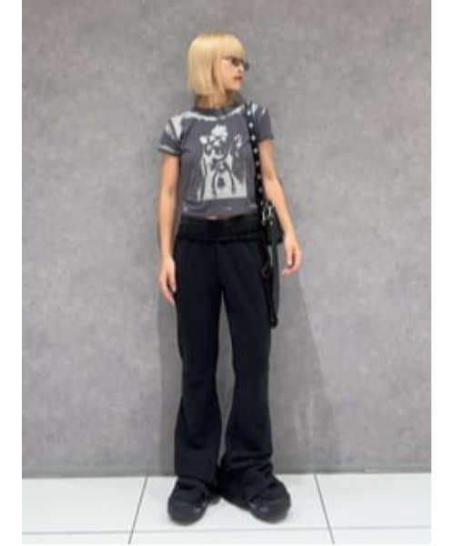LAGUA GEM(ラグアジェム)の「VINTAGE LIKE MINI Tシャツ(Tシャツ/カットソー・レディース・カーキ/ブラウン/チャコールグレー・FREE)」の9枚目の写真