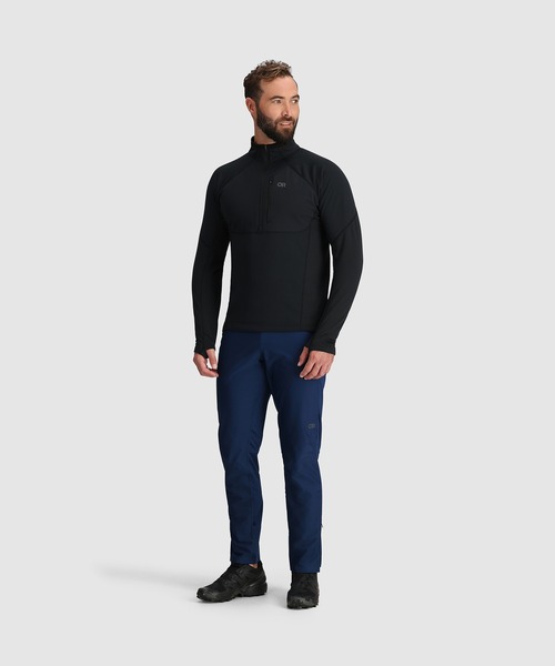OUTDOOR RESEARCH(アウトドアリサーチ)の「OUTDOOR RESEARCH/アウトドアリサーチ Deviator Fleece Half Zip/デビエイターフリースハーフジップ(その他トップス・メンズ・ブラック・MEDIUM/LARGE)」の4枚目の写真
