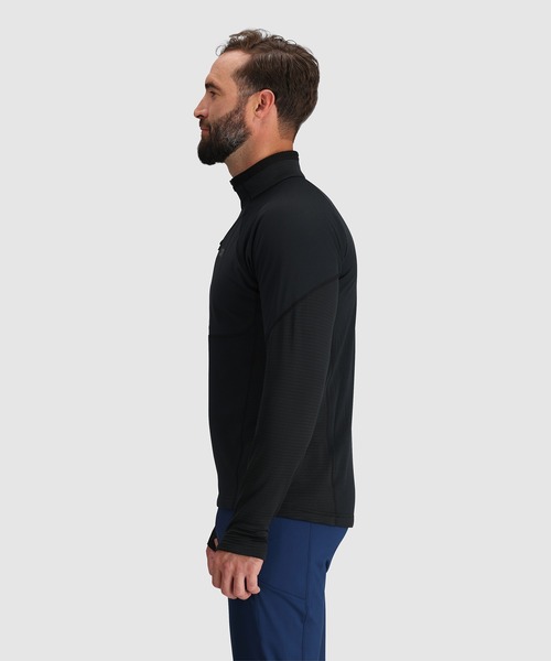 OUTDOOR RESEARCH(アウトドアリサーチ)の「OUTDOOR RESEARCH/アウトドアリサーチ Deviator Fleece Half Zip/デビエイターフリースハーフジップ(その他トップス・メンズ・ブラック・MEDIUM/LARGE)」の2枚目の写真