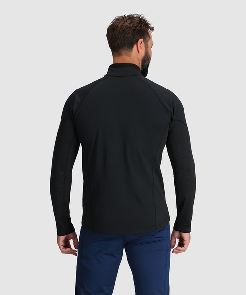 OUTDOOR RESEARCH(アウトドアリサーチ)の「OUTDOOR RESEARCH/アウトドアリサーチ Deviator Fleece Half Zip/デビエイターフリースハーフジップ(その他トップス・メンズ・ブラック・MEDIUM/LARGE)」の3枚目の写真