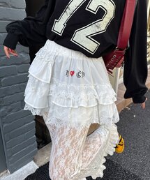 CIAOPANIC | ボリュームフリルレースティアードミニスカート(スカート)