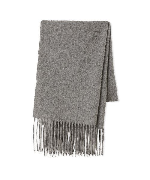 Mila Owen(ミラオーウェン)の「ウールストール(ストール/ショール・レディース・グレー/ターコイズブルー/チェック/ブラウン/ピンク・F)」の1枚目の写真