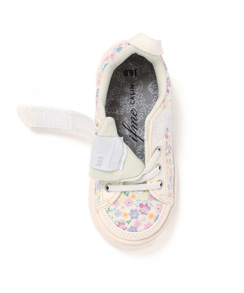 IFME（イフミー）の「KIDS｜ifme CALIN 花柄プリントスニーカー（スニーカー・キッズ・ホワイト/パープル/ピンク・16.5cm/17.5cm/18.5cm/15.5cm/20.5cm/19.5cm/16.0cm/17.0cm/18.0cm/19.0cm/20.0cm/21.0cm/15.0cm）」の10枚目の写真