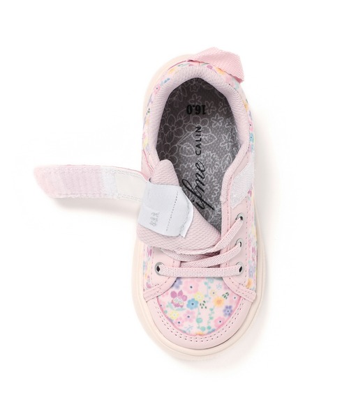 IFME（イフミー）の「KIDS｜ifme CALIN 花柄プリントスニーカー（スニーカー・キッズ・ホワイト/パープル/ピンク・16.5cm/17.5cm/18.5cm/15.5cm/20.5cm/19.5cm/16.0cm/17.0cm/18.0cm/19.0cm/20.0cm/21.0cm/15.0cm）」の18枚目の写真