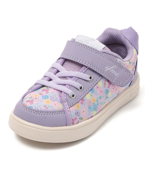 IFME（イフミー）の「KIDS｜ifme CALIN 花柄プリントスニーカー（スニーカー・キッズ・ホワイト/パープル/ピンク・16.5cm/17.5cm/18.5cm/15.5cm/20.5cm/19.5cm/16.0cm/17.0cm/18.0cm/19.0cm/20.0cm/21.0cm/15.0cm）」の21枚目の写真