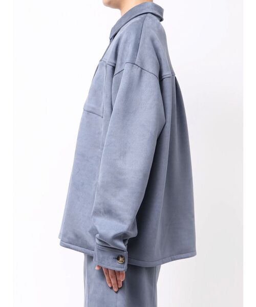 TONAL（トーナル）の「フェイクスエードシャツジャケット（その他アウター・レディース・ライトブルー/ブラウン/ライトグレー・MEDIUM）」の19枚目の写真