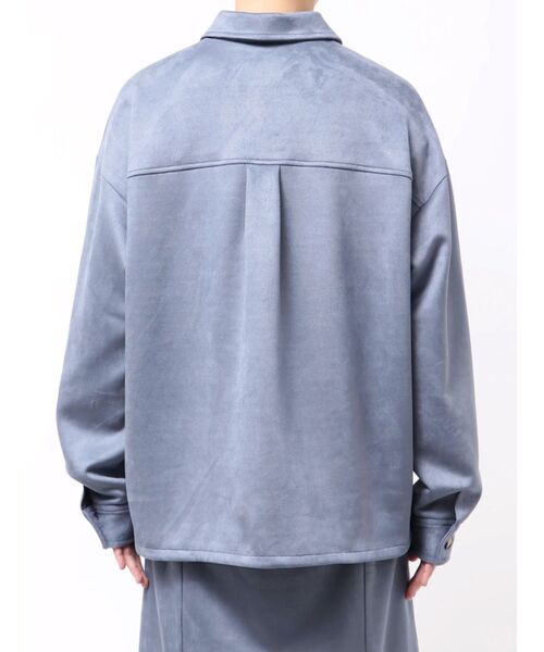 TONAL（トーナル）の「フェイクスエードシャツジャケット（その他アウター・レディース・ライトブルー/ブラウン/ライトグレー・MEDIUM）」の20枚目の写真