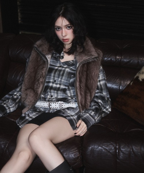 ENVYM（アンビー）の「スタッズベルト（ベルト・レディース・ブラック/ホワイト・FREE）」の8枚目の写真