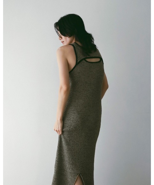 anuke（アンヌーク）の「anuke Sleeveless Jacquard Onepiece（ワンピース・レディース・ライトブルー/ベージュ・36/38）」の5枚目の写真