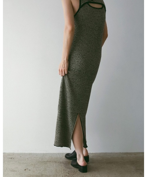 anuke（アンヌーク）の「anuke Sleeveless Jacquard Onepiece（ワンピース・レディース・ライトブルー/ベージュ・36/38）」の6枚目の写真