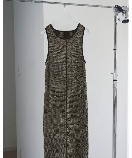 anuke（アンヌーク）の「anuke Sleeveless Jacquard Onepiece（ワンピース・レディース・ライトブルー/ベージュ・36/38）」の9枚目の写真
