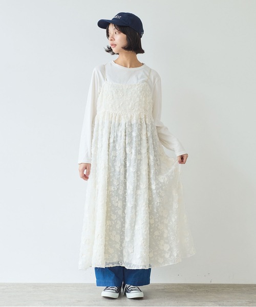 early spring》踊るはなジャカード ワンピース（ワンピース）｜bulle