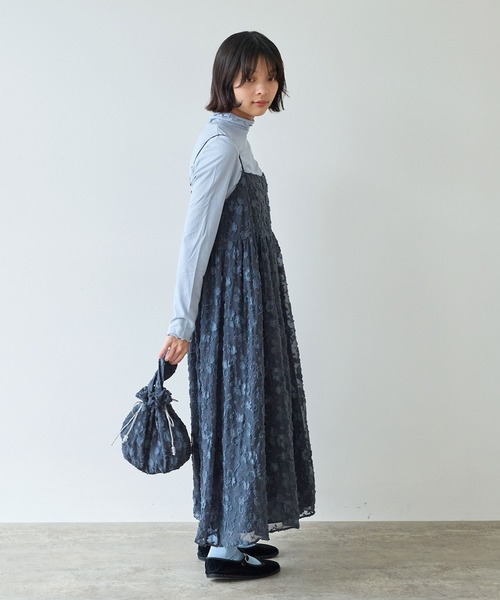 early spring》踊るはなジャカード ワンピース（ワンピース）｜bulle