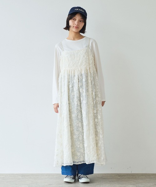 early spring》踊るはなジャカード ワンピース（ワンピース）｜bulle