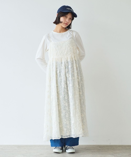 early spring》踊るはなジャカード ワンピース（ワンピース）｜bulle
