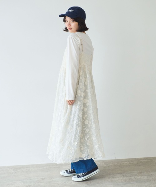 early spring》踊るはなジャカード ワンピース（ワンピース）｜bulle