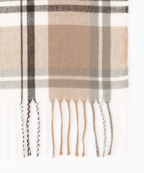 MONO COMME CA(モノコムサ)の「フード風 ポンチョストール(ストール/ショール・レディース・グレー/アイボリー・FREE)」の10枚目の写真