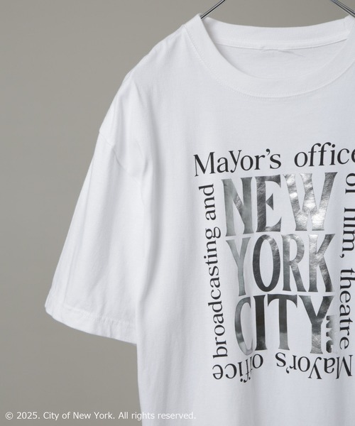 NANO universe(ナノユニバース)の「別注GOOD ROCK SPEED NYC シルバー箔プリントTシャツ(Tシャツ/カットソー・メンズ・ホワイト・L/M)」の13枚目の写真