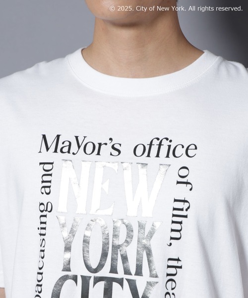 NANO universe(ナノユニバース)の「別注GOOD ROCK SPEED NYC シルバー箔プリントTシャツ(Tシャツ/カットソー・メンズ・ホワイト・L/M)」の19枚目の写真