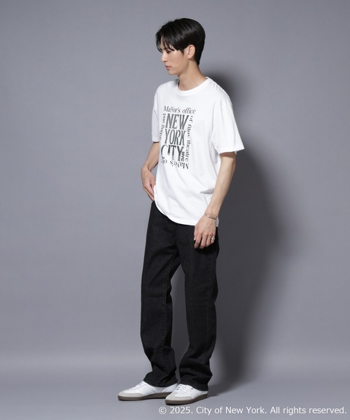 NANO universe(ナノユニバース)の「別注GOOD ROCK SPEED NYC シルバー箔プリントTシャツ(Tシャツ/カットソー・メンズ・ホワイト・L/M)」の4枚目の写真