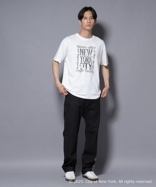 NANO universe(ナノユニバース)の「別注GOOD ROCK SPEED NYC シルバー箔プリントTシャツ(Tシャツ/カットソー・メンズ・ホワイト・L/M)」の6枚目の写真