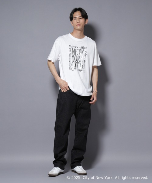 NANO universe(ナノユニバース)の「別注GOOD ROCK SPEED NYC シルバー箔プリントTシャツ(Tシャツ/カットソー・メンズ・ホワイト・L/M)」の5枚目の写真