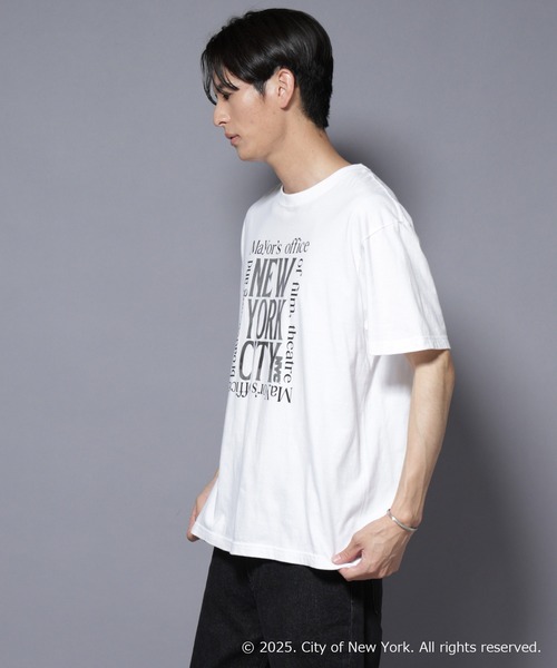 NANO universe(ナノユニバース)の「別注GOOD ROCK SPEED NYC シルバー箔プリントTシャツ(Tシャツ/カットソー・メンズ・ホワイト・L/M)」の8枚目の写真