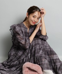 JUSGLITTY ワンピース 新品 ジャスグリッティー JUSGLITTY アイビープリントワンピース