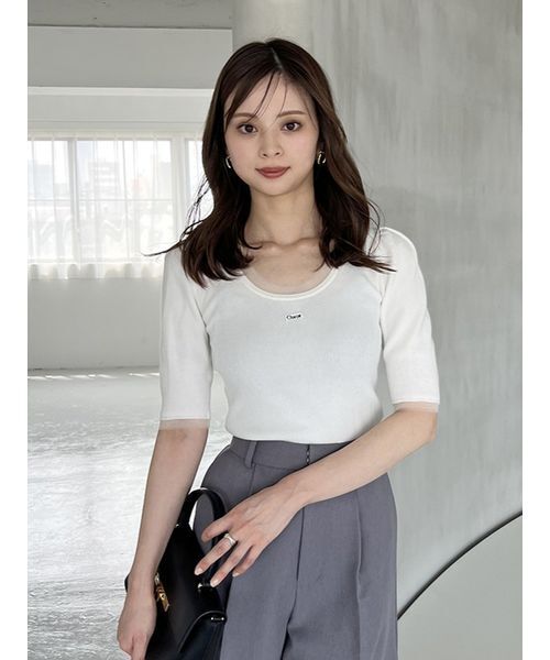 SNIDEL ×Chacott Chacott】リブニットプルオーバー（ニット）｜SNIDEL