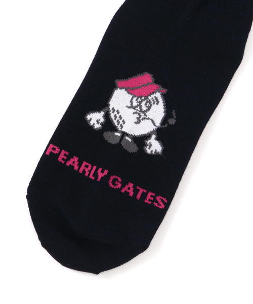 PEARLY GATES（パーリーゲイツ）の「【PEARLY GATES】BALLくん＆2ラインハイソックス (LADIES)（ソックス/靴下・レディース・グレー/ネイビー/ホワイト・FREE）」の6枚目の写真