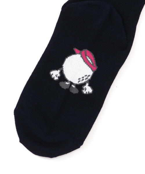 PEARLY GATES（パーリーゲイツ）の「【PEARLY GATES】BALLくん＆2ラインハイソックス (LADIES)（ソックス/靴下・レディース・グレー/ネイビー/ホワイト・FREE）」の7枚目の写真