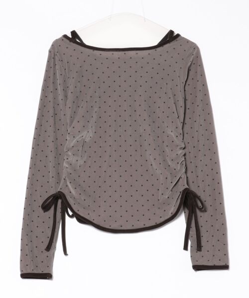 PHILLY（フィリー）の「ドットベロアトップス（Tシャツ/カットソー・レディース・グレー/ブラック・FREE）」の16枚目の写真
