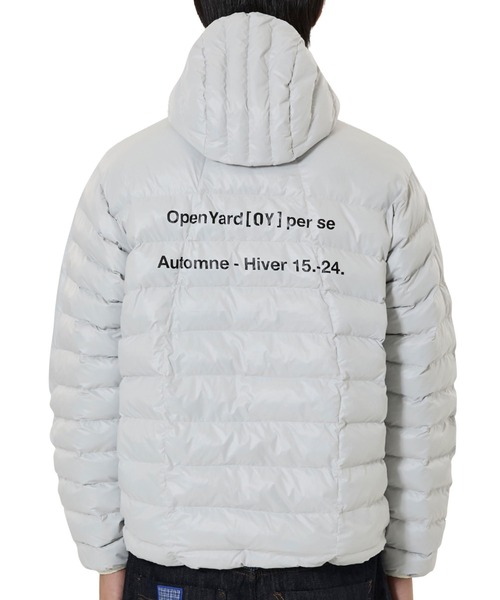 OY(オーワイ)の「『OY/オーワイ』CURVED ZIPPER LIGHTWEIGHT PUFFER JACKET/カーブジップライトウェイトジャケット(光沢)(ダウンジャケット/コート・レディース・ブラック/ライトグレー/ライトブルー・L/M)」の21枚目の写真
