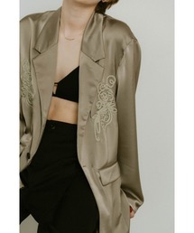 Knuth Marf | embroidered satin jacket(テーラードジャケット)