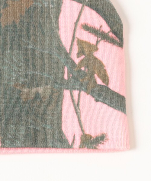 Ray BEAMS（レイビームス）の「リアル ツリー カモ ニット帽（ニットキャップ/ビーニー・レディース・グレー/ピンク・ONE SIZE）」の9枚目の写真