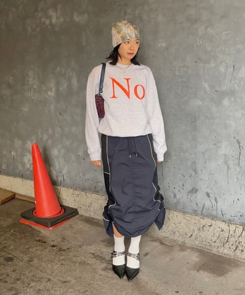 Ray BEAMS（レイビームス）の「リアル ツリー カモ ニット帽（ニットキャップ/ビーニー・レディース・グレー/ピンク・ONE SIZE）」の5枚目の写真