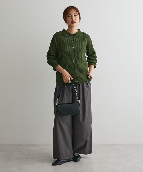 CRAFT STANDARD BOUTIQUE(クラフトスタンダードブティック)の「3タックワイドスラックス◆(その他パンツ・レディース・ブラウン/チャコールグレー・M/L)」の8枚目の写真