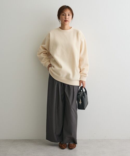 CRAFT STANDARD BOUTIQUE(クラフトスタンダードブティック)の「3タックワイドスラックス◆(その他パンツ・レディース・ブラウン/チャコールグレー・M/L)」の9枚目の写真