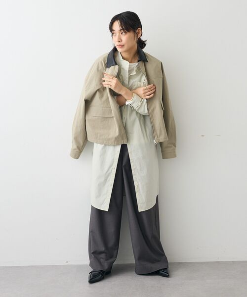 CRAFT STANDARD BOUTIQUE(クラフトスタンダードブティック)の「3タックワイドスラックス◆(その他パンツ・レディース・ブラウン/チャコールグレー・M/L)」の12枚目の写真
