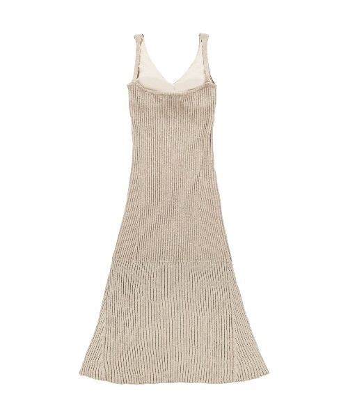 ALEXIA STAM（アリシアスタン）の「Rib Knit Flare Dress /カップ付きリブニットワンピース（ワンピース・レディース・グレー/ベージュ/バーガンディー・M/S）」の10枚目の写真