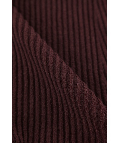 ALEXIA STAM（アリシアスタン）の「Rib Knit Flare Dress /カップ付きリブニットワンピース（ワンピース・レディース・グレー/ベージュ/バーガンディー・M/S）」の4枚目の写真