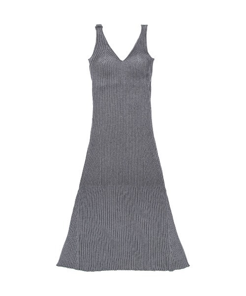 ALEXIA STAM（アリシアスタン）の「Rib Knit Flare Dress /カップ付きリブニットワンピース（ワンピース・レディース・グレー/ベージュ/バーガンディー・M/S）」の15枚目の写真