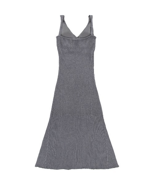ALEXIA STAM（アリシアスタン）の「Rib Knit Flare Dress /カップ付きリブニットワンピース（ワンピース・レディース・グレー/ベージュ/バーガンディー・M/S）」の14枚目の写真