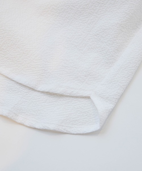 LA MARINE FRANCAISE（マリン フランセーズ）の「サッカースタンドギャザーブラウス（シャツ/ブラウス・レディース・ネイビー/ホワイト・FREE）」の9枚目の写真