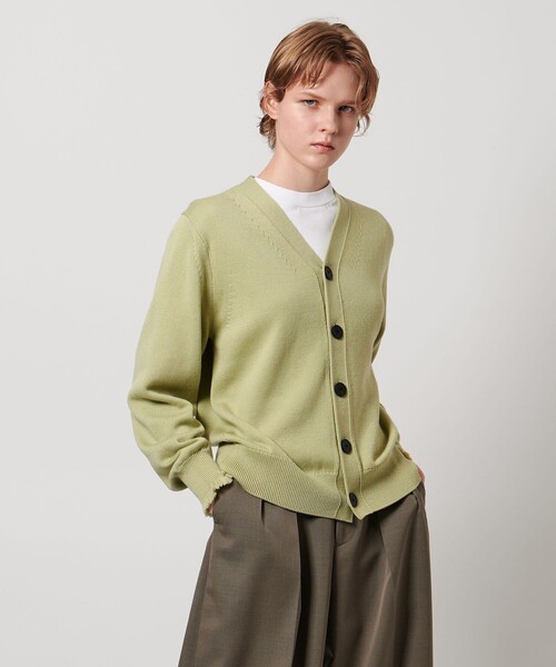 LOEFF（ロエフ）の「＜LOEFF＞9ゲージ フリンジ カーディガン UNISEX