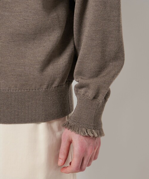 LOEFF(ロエフ)の「<LOEFF>9ゲージ フリンジ カーディガン UNISEX(ニット/セーター・レディース・ネイビー/ベージュ/ライム・0/2/1)」の18枚目の写真